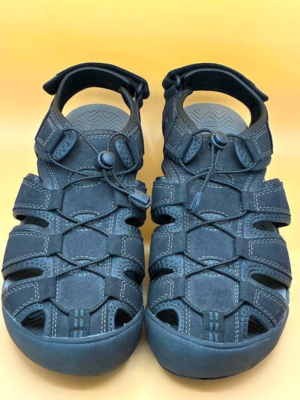 Khombu Men's Travis Black Adjustable Active Hiking Summer Water Sandals Sz - Picture 2 of 7